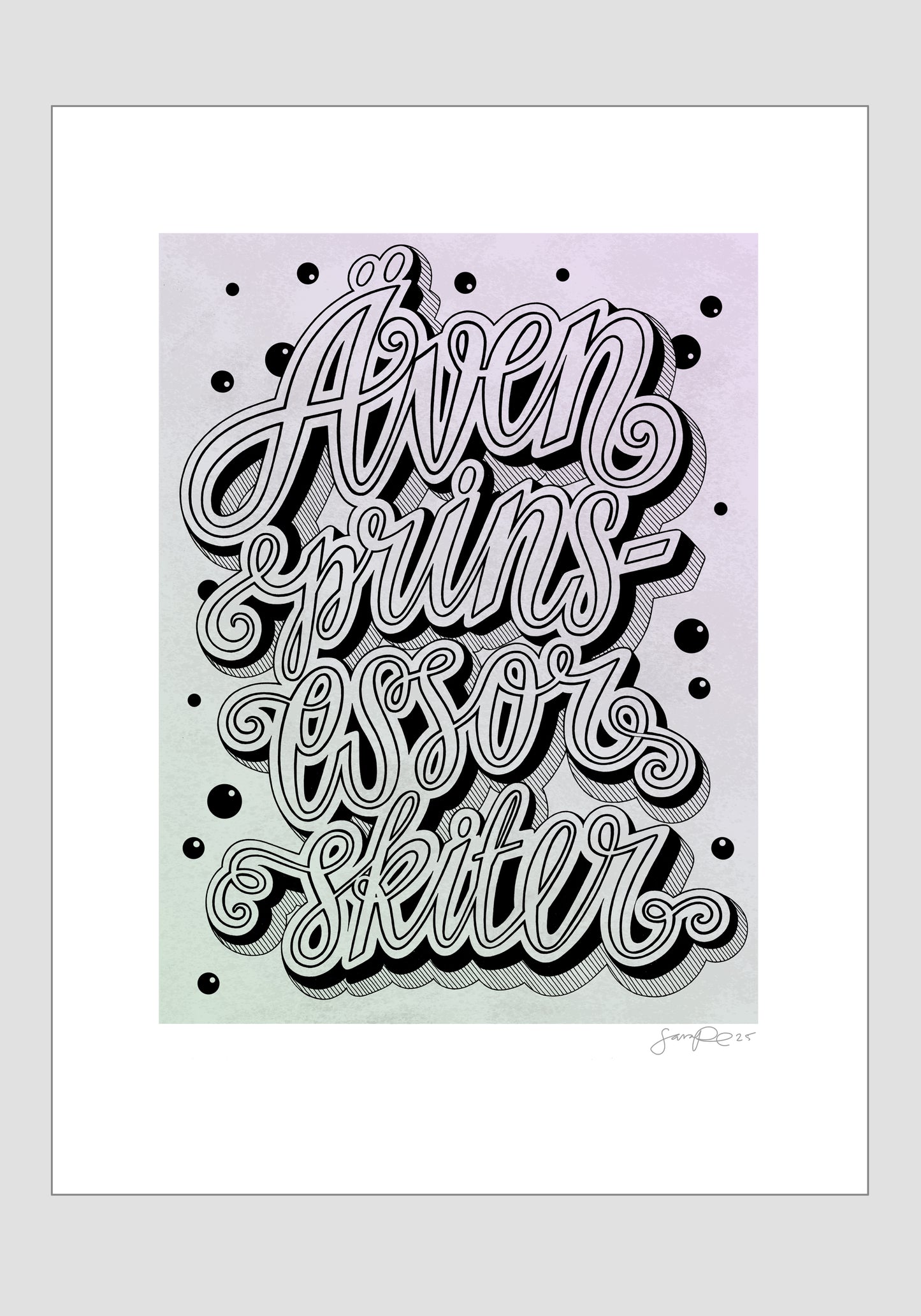 Prinsessor, lilagrön