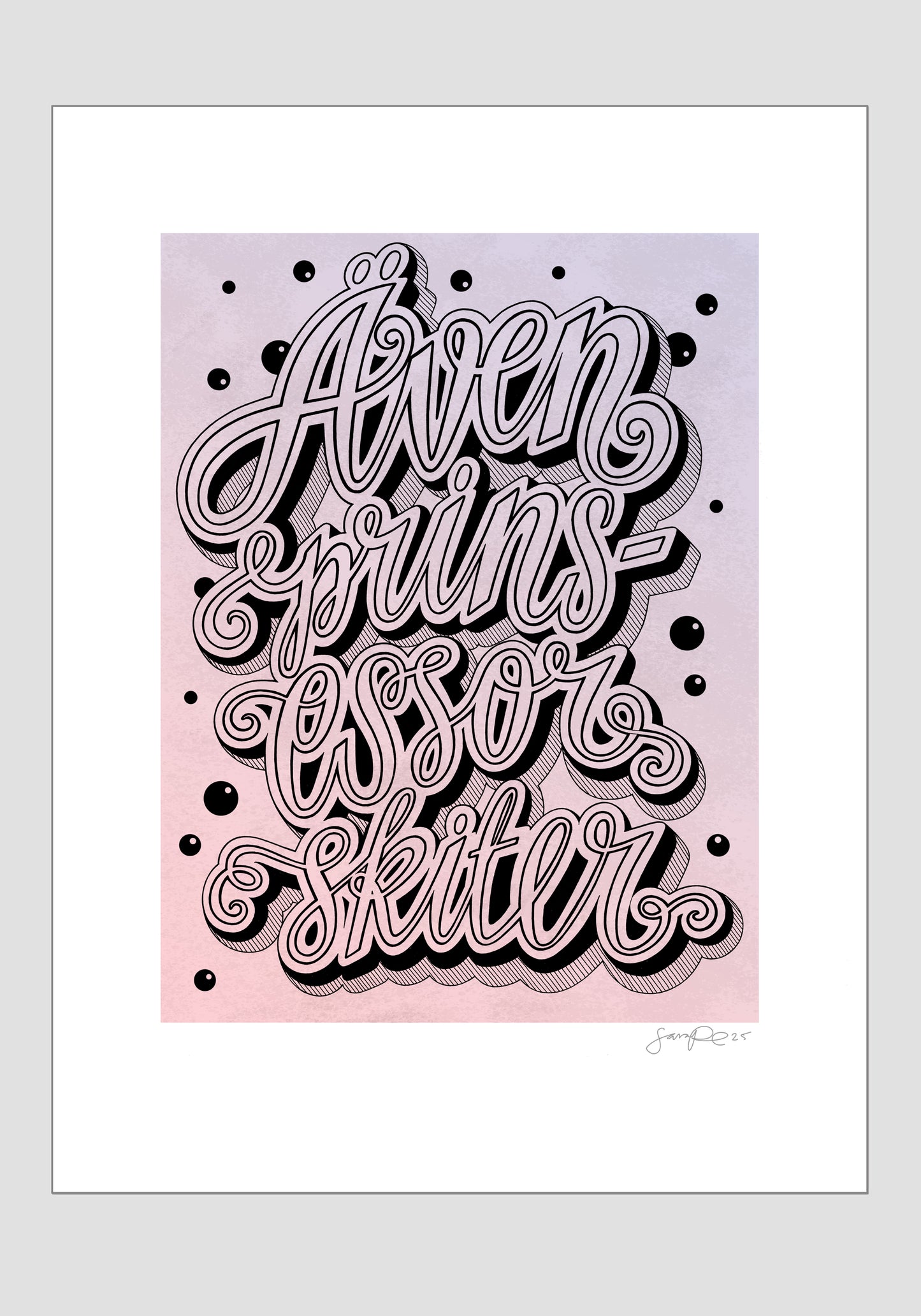 Prinsessor, rödblå