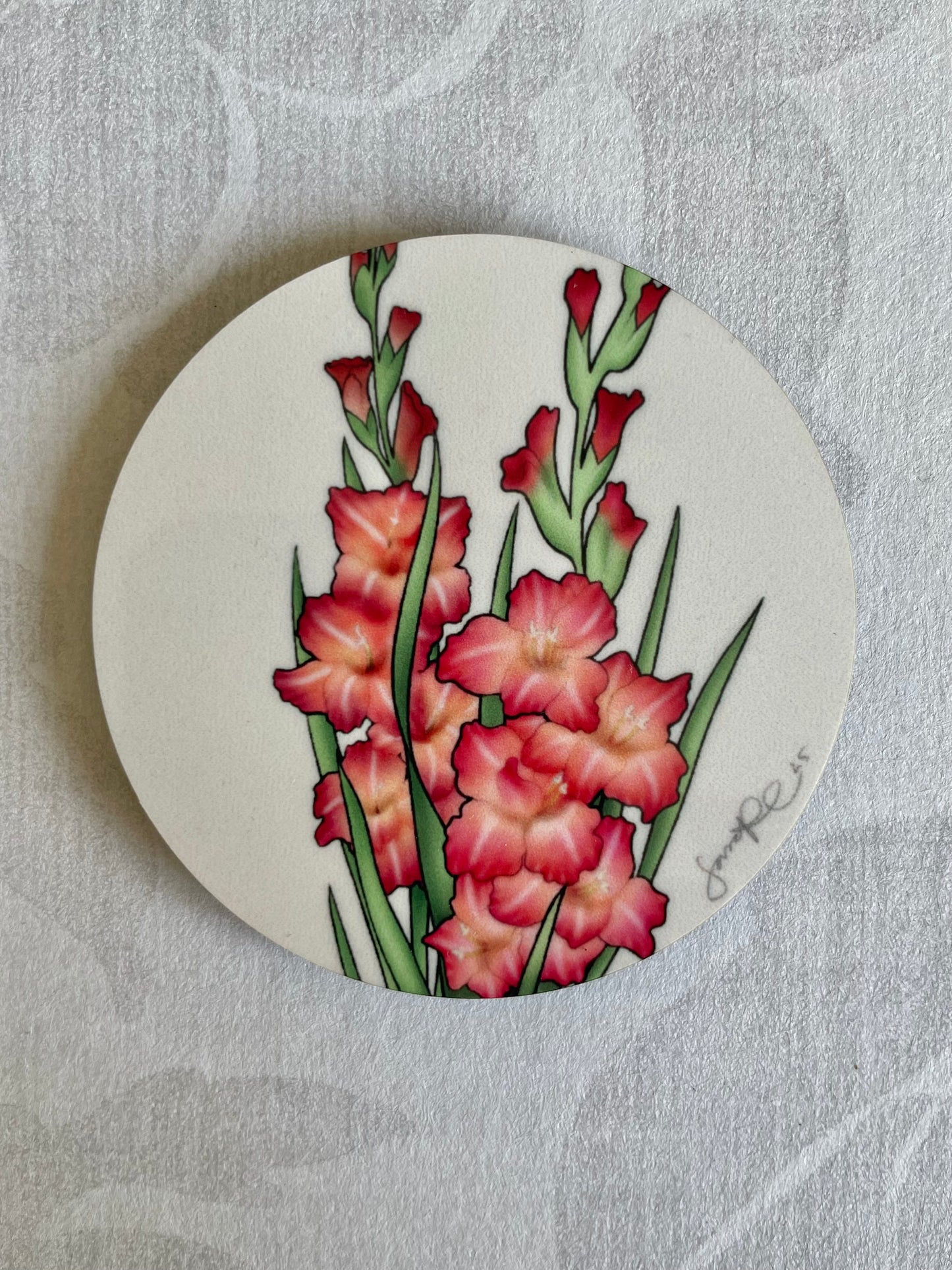 Kylskåpsmagnet - Gladiolus