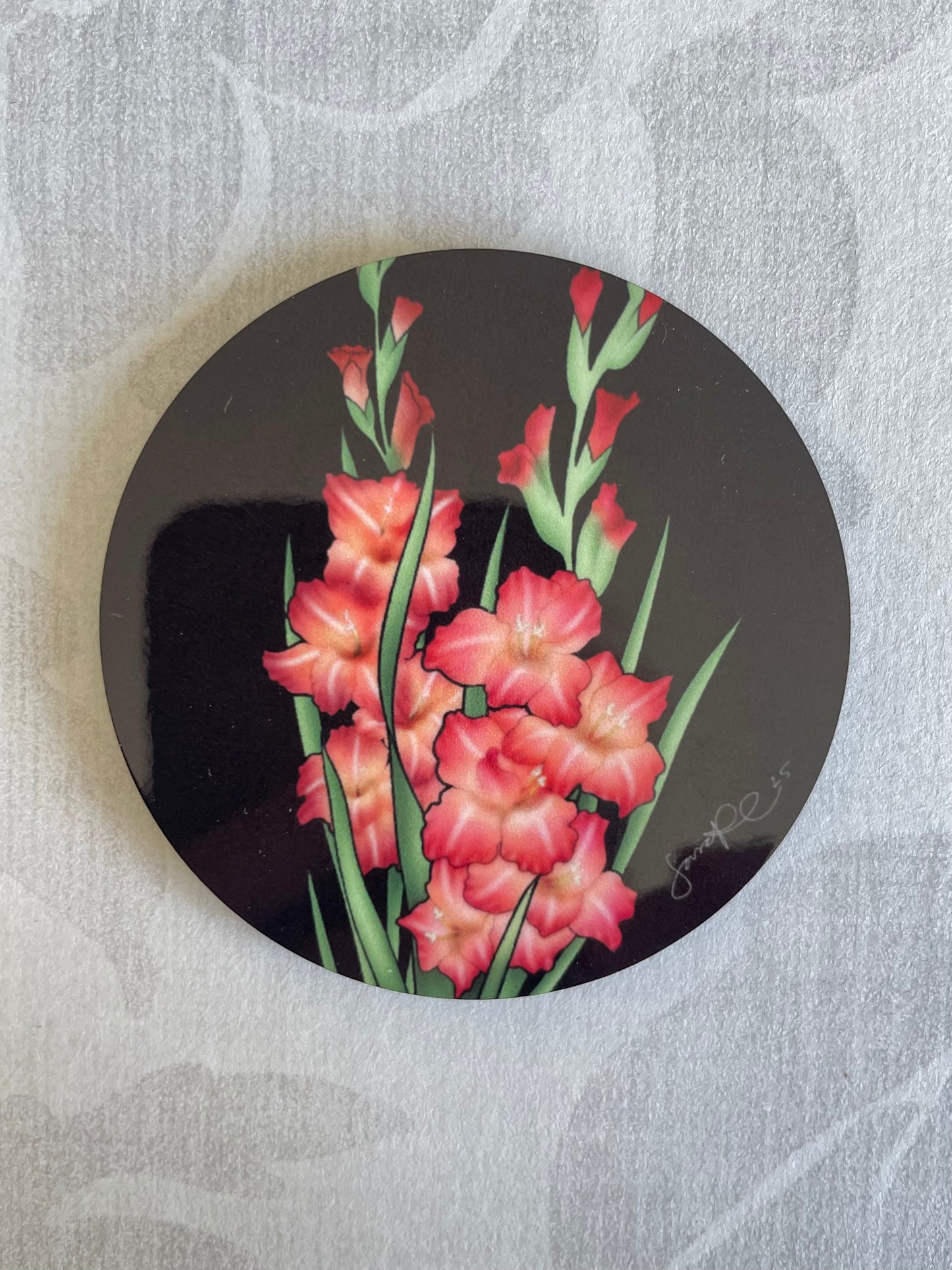 Kylskåpsmagnet - Gladiolus