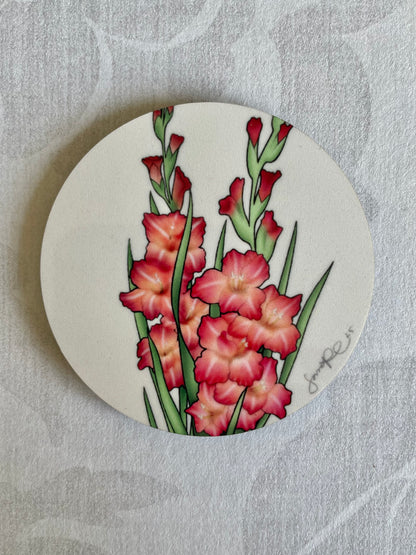 Kylskåpsmagnet - Gladiolus