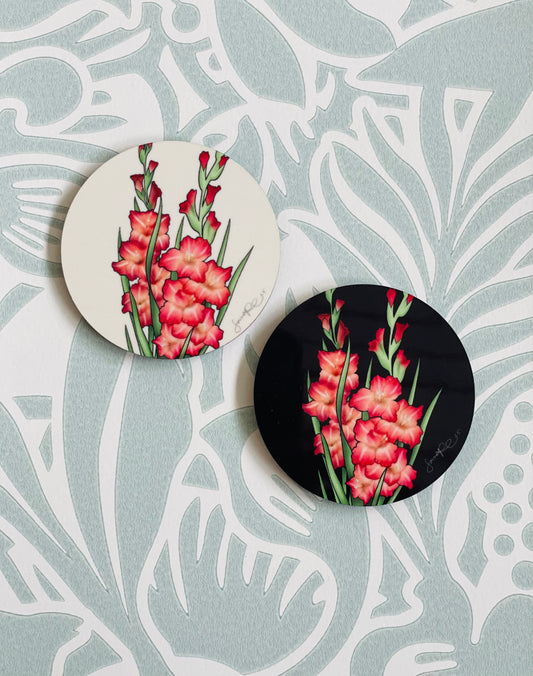 Kylskåpsmagnet - Gladiolus